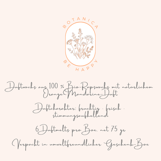BOTANICA be happy - Mandarine Orange Duftwachs