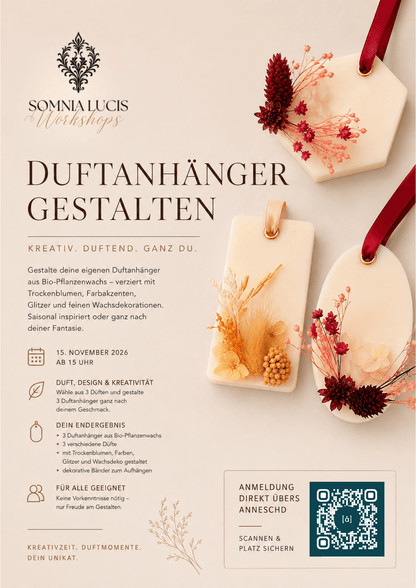 15.11.2026: Duftanhänger Workshop im ånneschd, Lorsch - Somnia Lucis