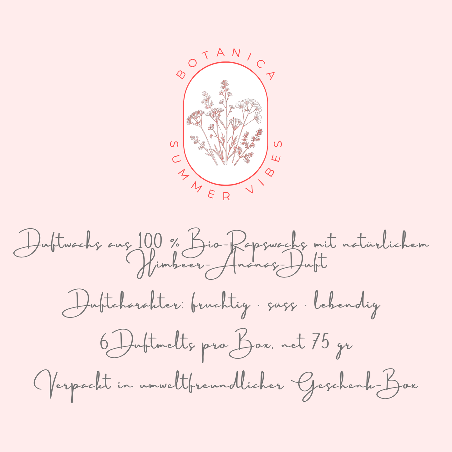 BOTANICA summer vibes - Himbeer Ananas Duftwachs