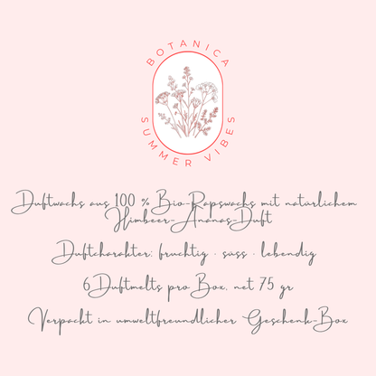 BOTANICA summer vibes - Himbeer Ananas Duftwachs