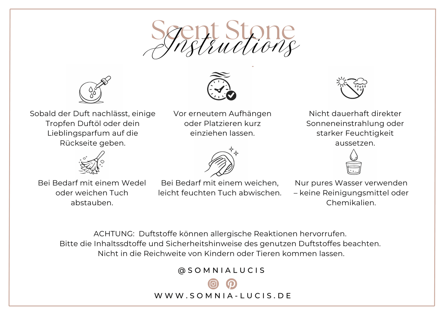 AURA Nº 2 Ceramic Scent Stone pale grey - Somnia Lucis