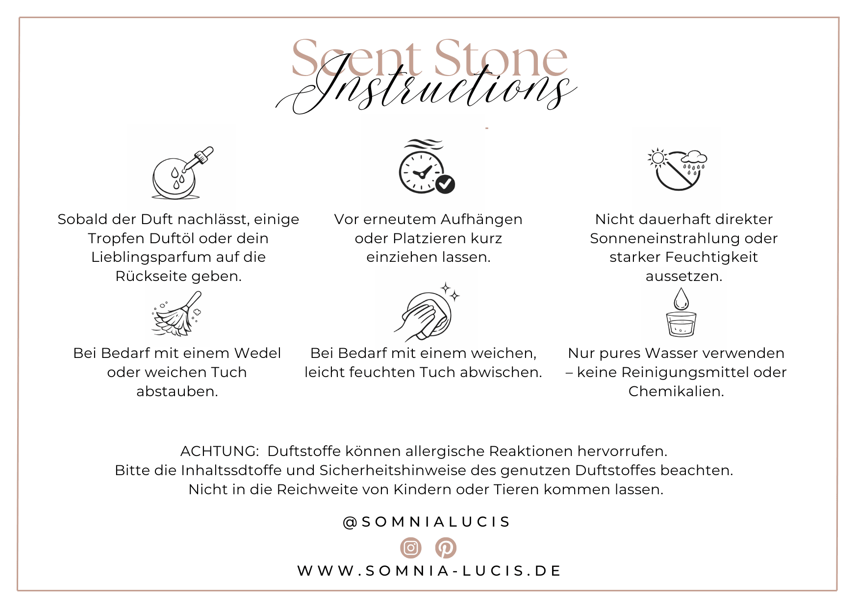 AURA Nº 2 Ceramic Scent Stone pale grey - Somnia Lucis