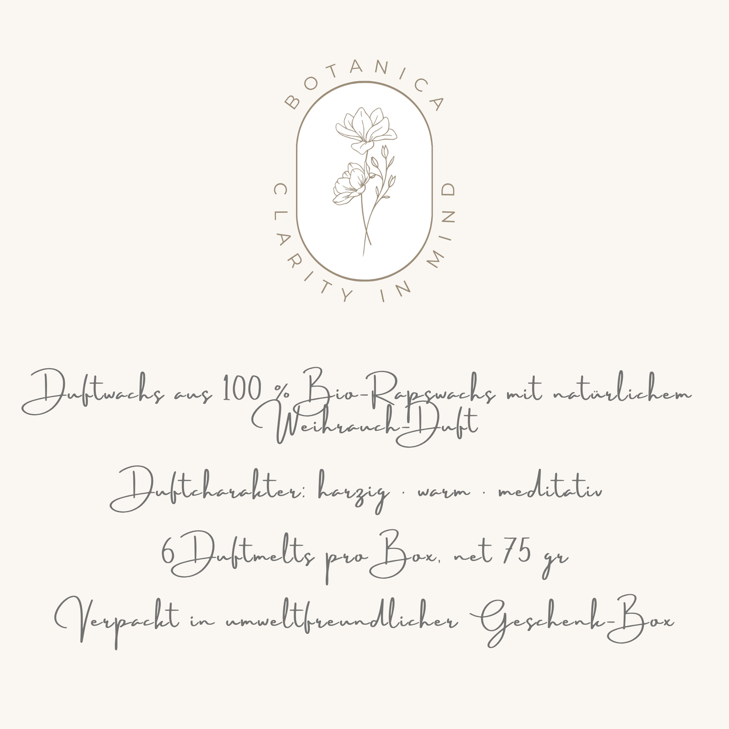 BOTANICA clarity in mind - Weihrauch Duftwachs - Somnia Lucis