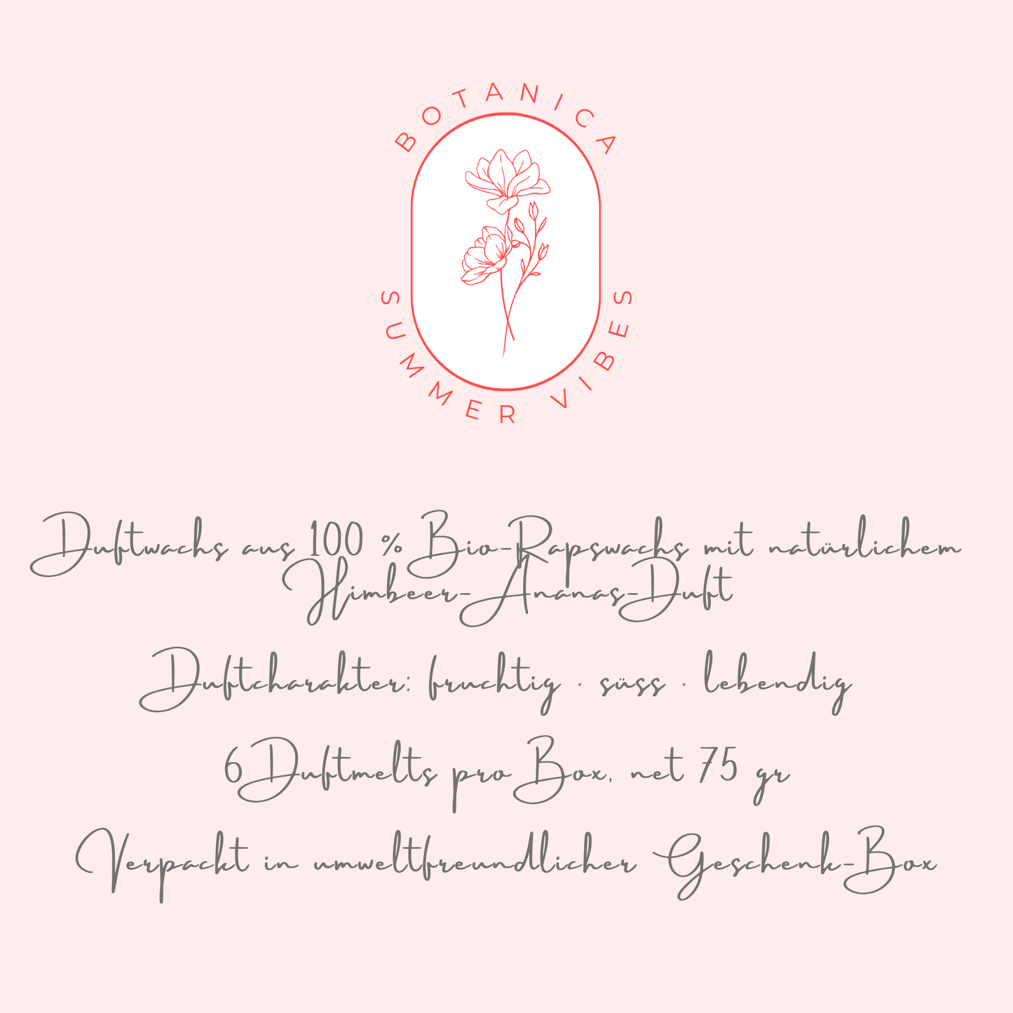 BOTANICA summer vibes - Himbeer Ananas Duftwachs - Somnia Lucis