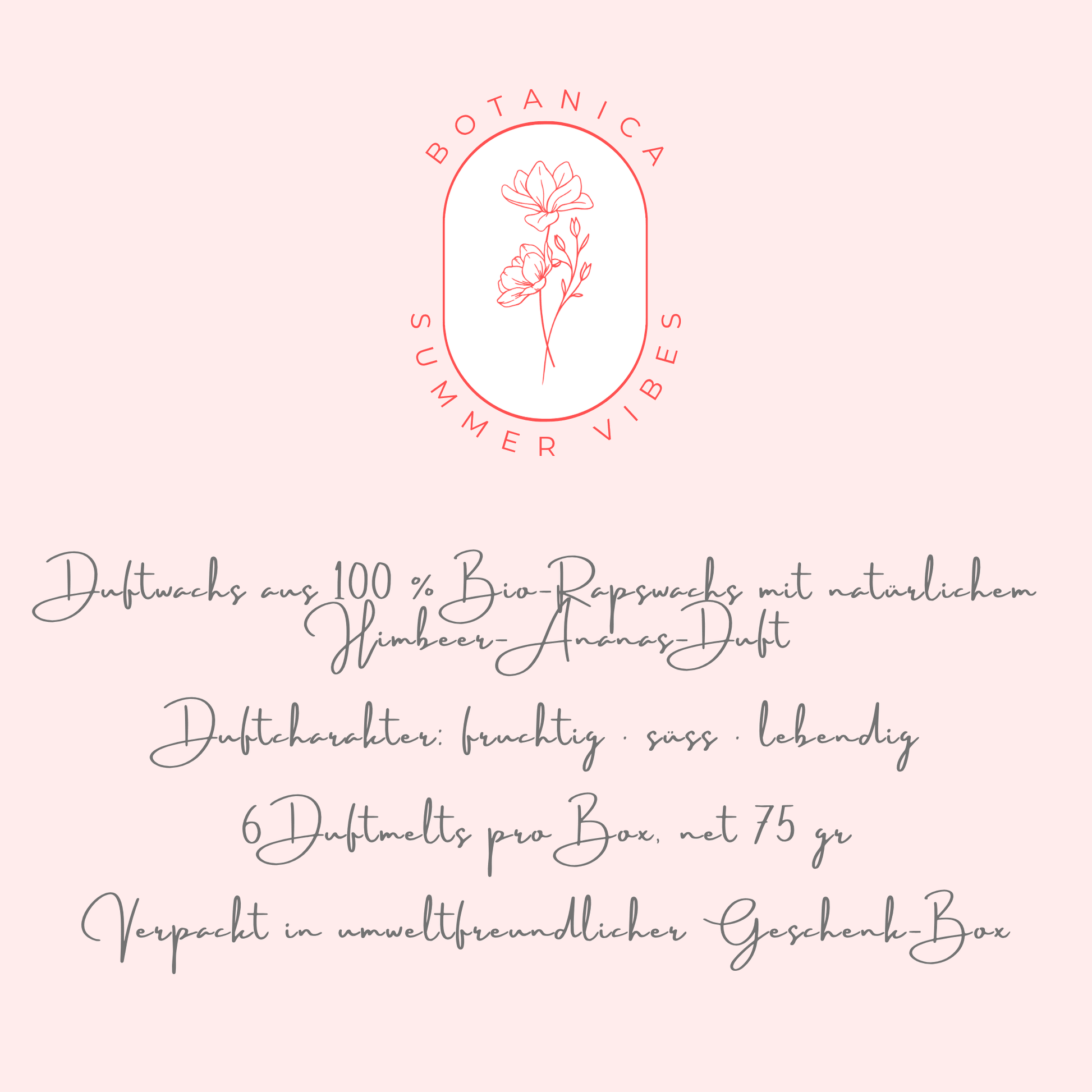 BOTANICA summer vibes - Himbeer Ananas Duftwachs - Somnia Lucis