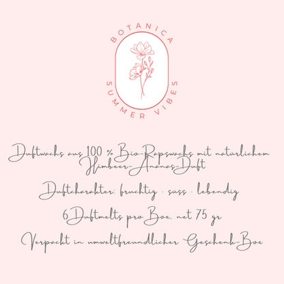 BOTANICA summer vibes - Himbeer Ananas Duftwachs - Somnia Lucis