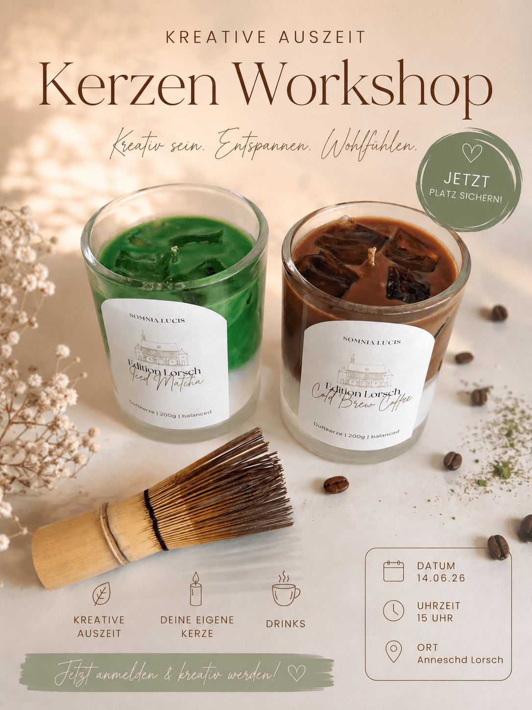 Coffe Candle Workshop im ånneschd, Lorsch - Somnia Lucis