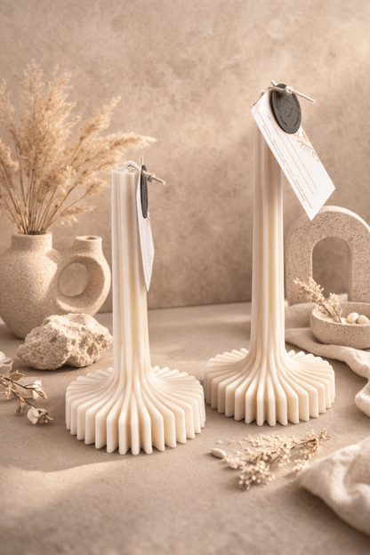 HALO Nº I - elegante handgegossene Stumpenkerze aus reinem Sojawachs - Somnia Lucis