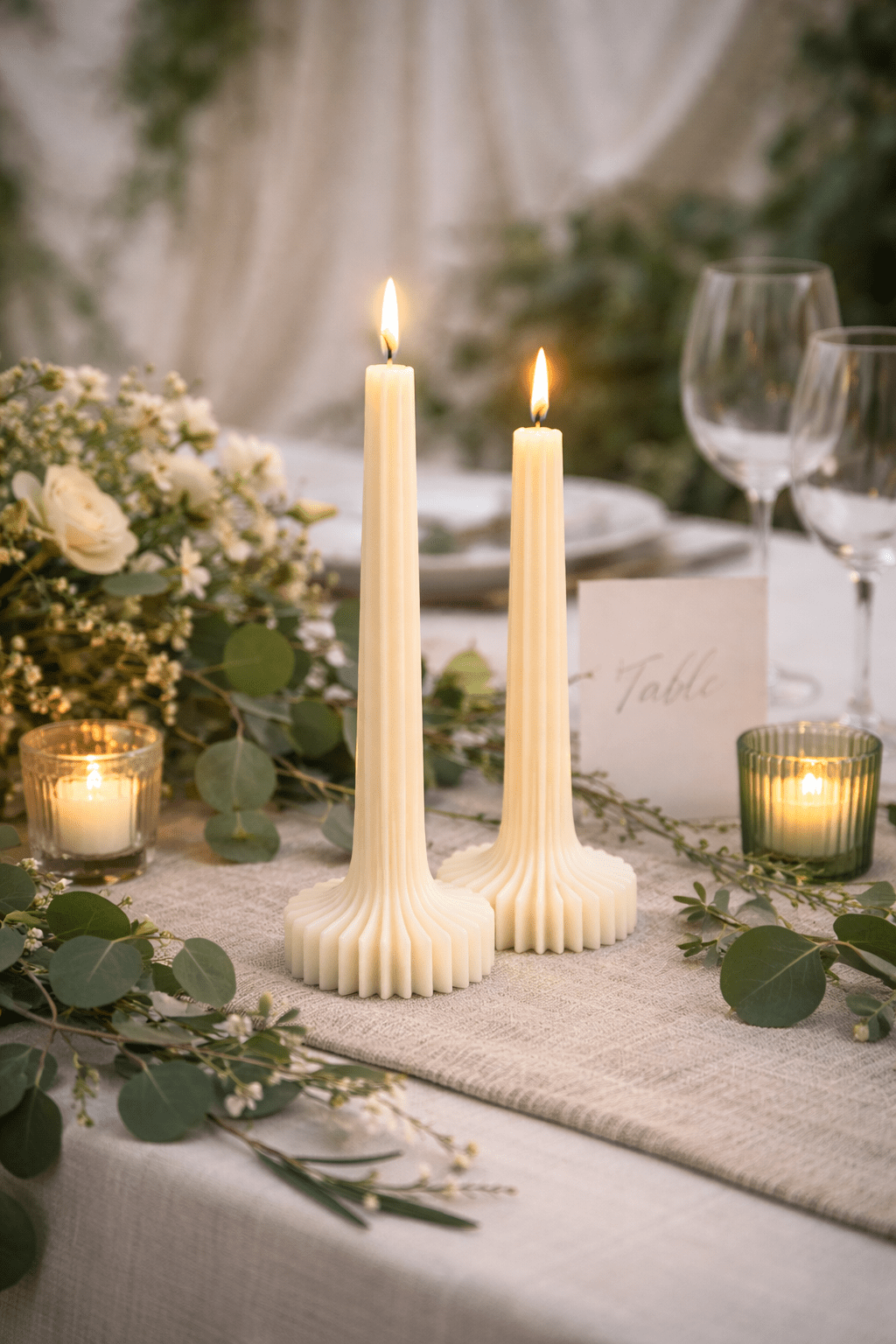 HALO Nº I - elegante handgegossene Stumpenkerze aus reinem Sojawachs - Somnia Lucis
