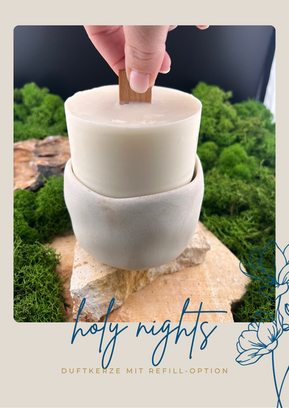 BOTANICA holy nights - Warme Hölzer Duftkerze