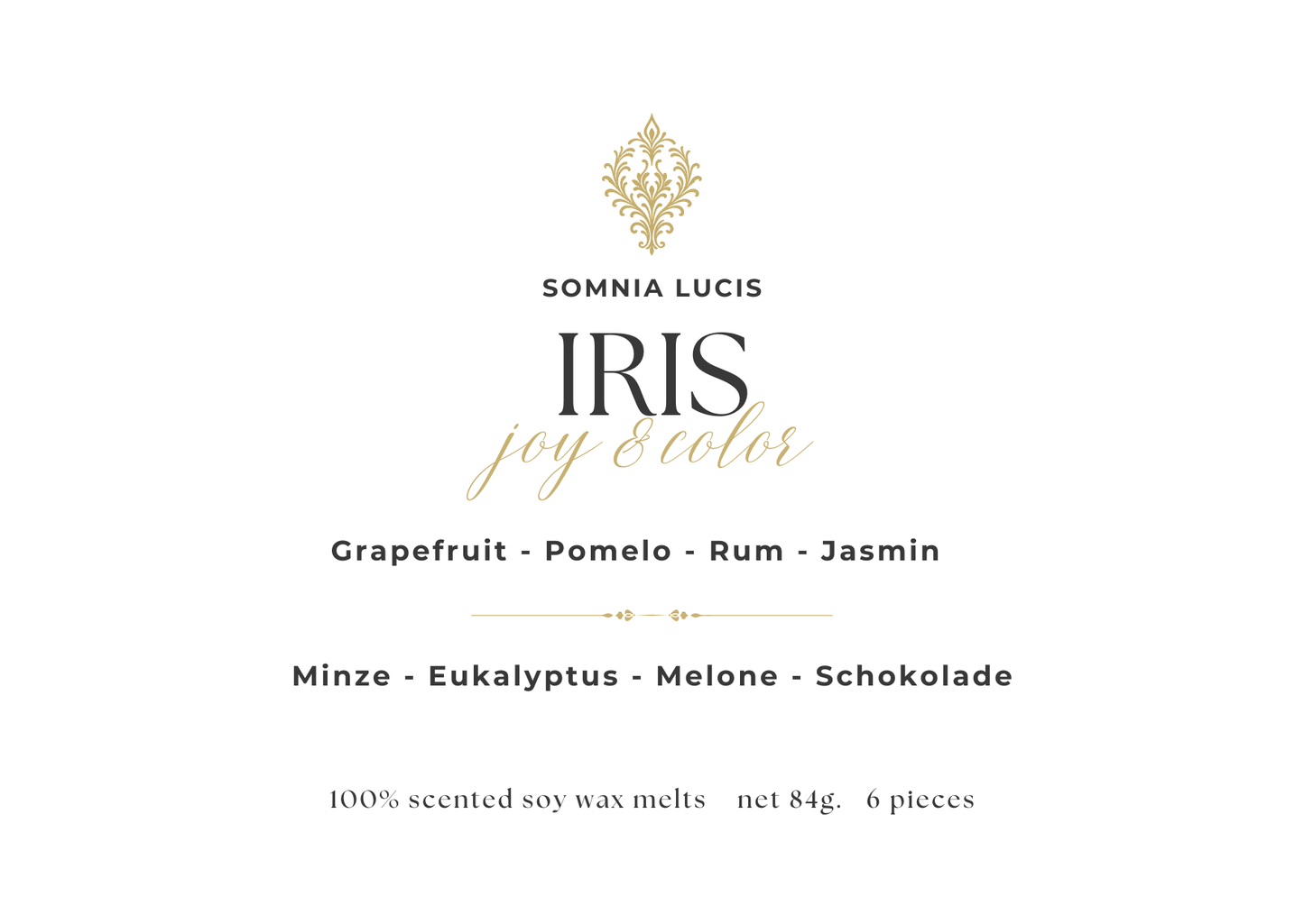 IRIS - joy & color - Duftwachs - Petite - Somnia Lucis