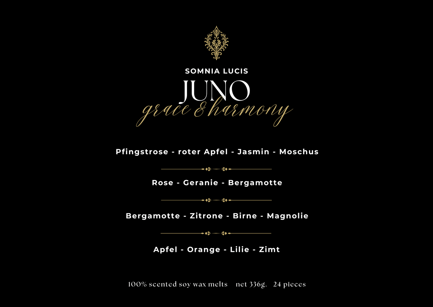 JUNO - grace & harmony - Duftwachs - Prestige - Somnia Lucis