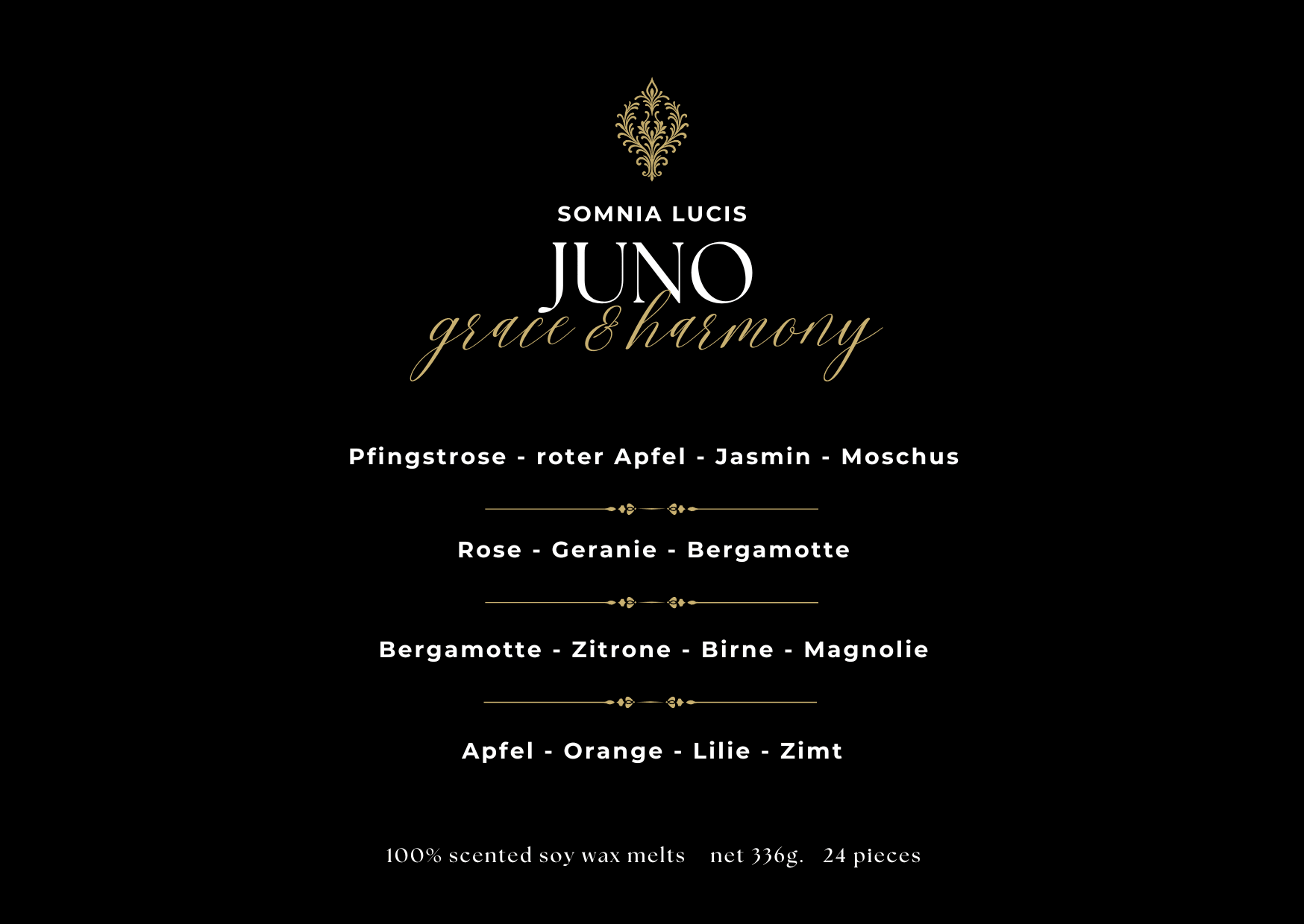 JUNO - grace & harmony - Duftwachs - Prestige - Somnia Lucis