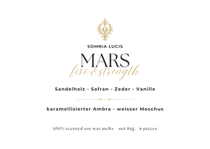 MARS - fire & strength - Duftwachs - Petite - Somnia Lucis