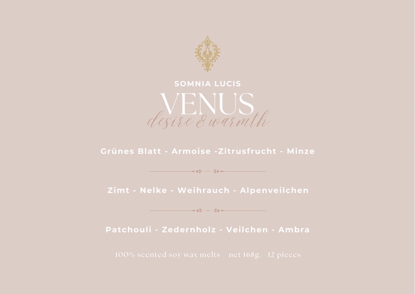 VENUS - desire & warmth - Duftwachs - Select - Somnia Lucis