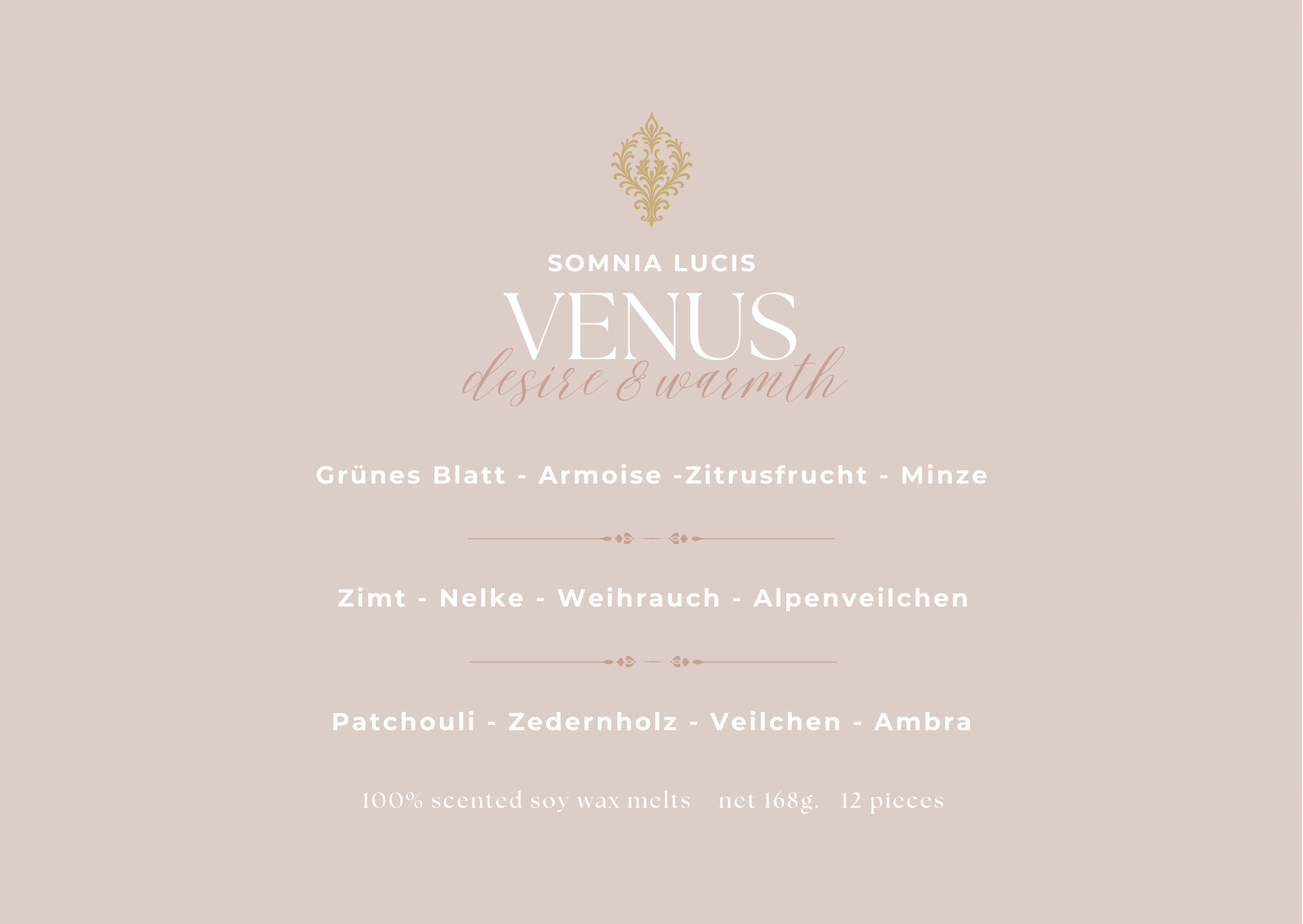 VENUS - desire & warmth - Duftwachs - Select - Somnia Lucis